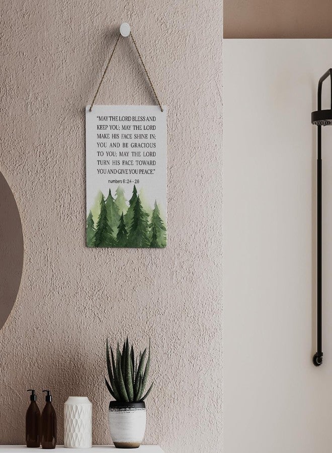 SENJIAN Motivational Wall Decor Christian Scripture Wall Art Religious Gifts Vintage Bible Verse Hanging Wall Decor Wood Sign for Home Office Living Room Bedroom Kitchen Bathroom Front Door - Image 4